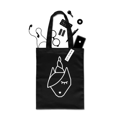 Kirju Unicorn Tote Black