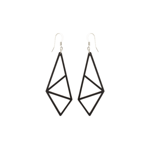 Kirju Comb Earrings Black