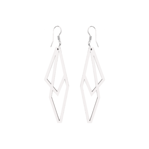 Kirju Wing Earrings White