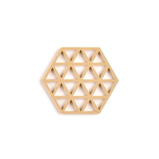 Zone Triangles Trivet Mustard