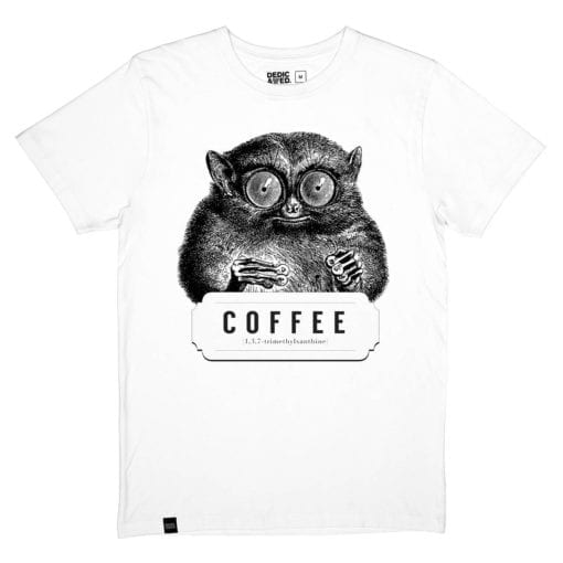 Dedicated Stockholm Caffeine Kick T-särk Valge
