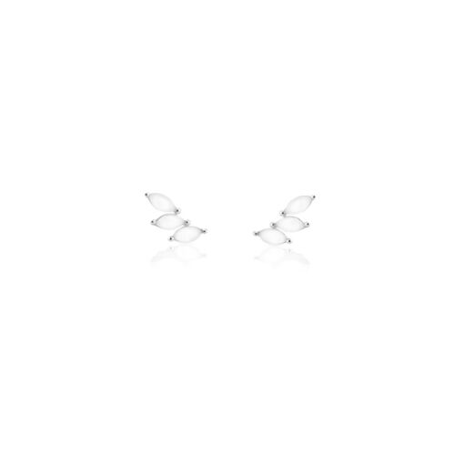 Aran Mini Ice Silver Earrings