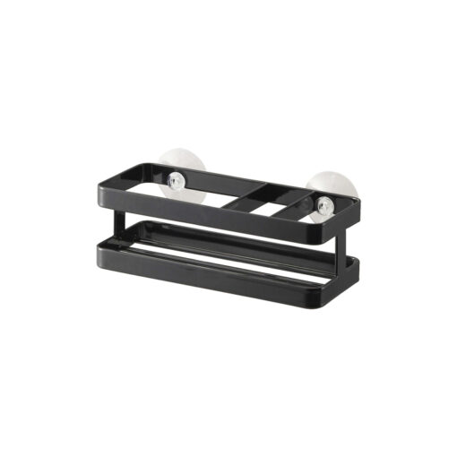 Yamazaki Sponge & Bottle Holder With Suction Cup Black