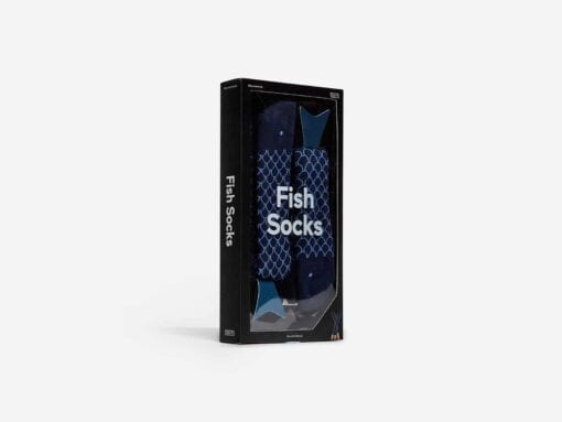 Fish Socks Navy Blue - Image 3
