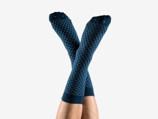 Fish Socks Navy Blue - Image 2