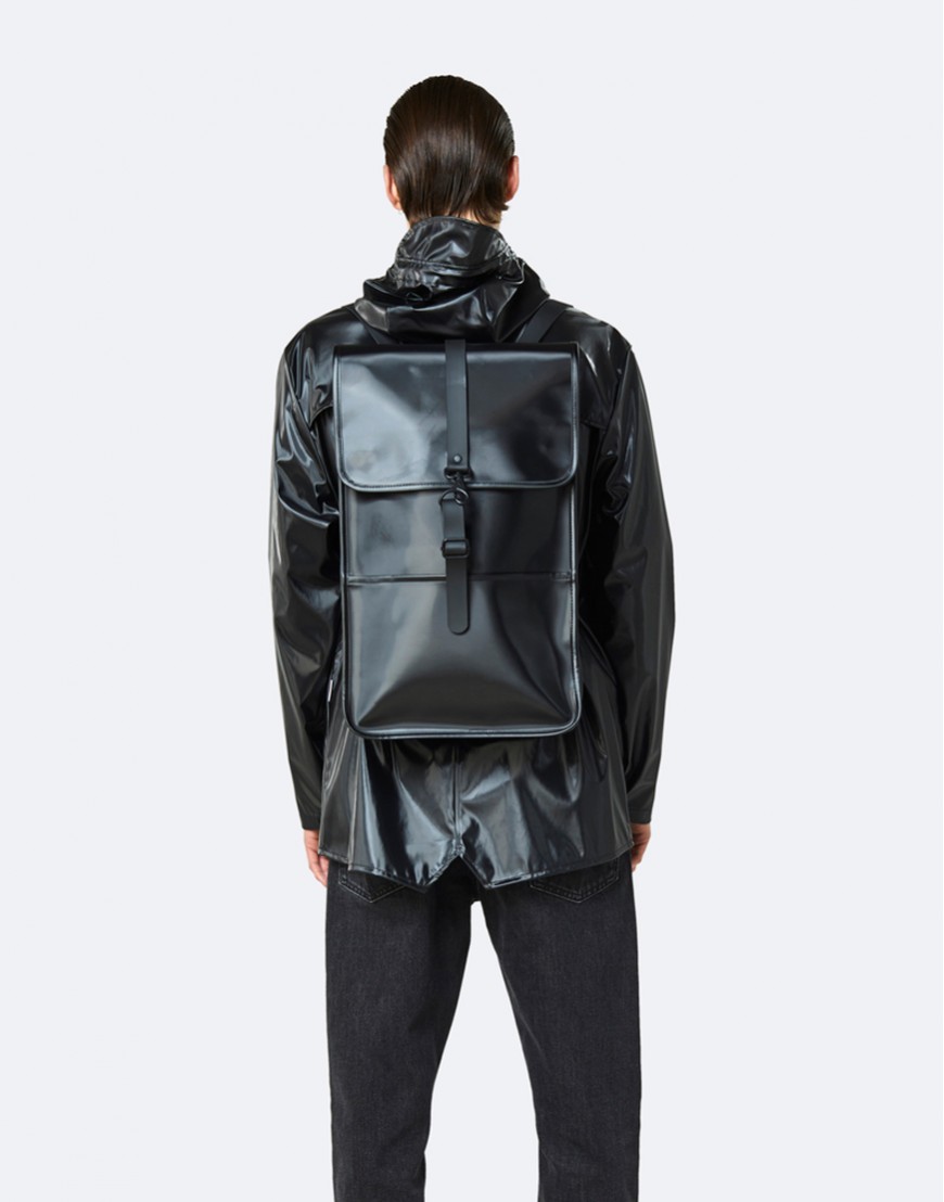 Shiny online black backpack