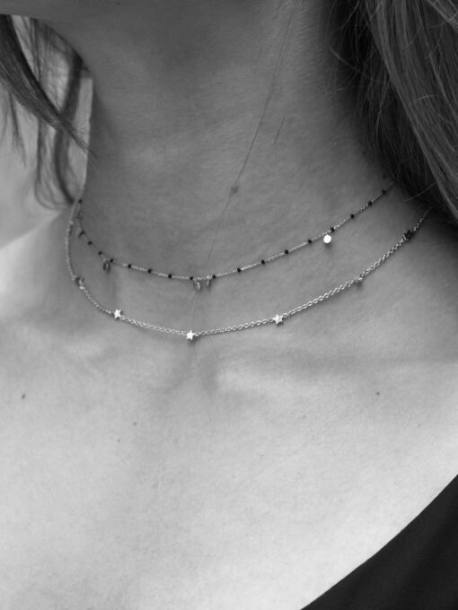 Aran Nuit Silver Necklace - Image 2