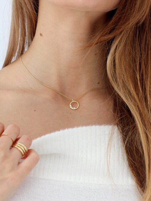 Aran Radiant Gold Necklace - Image 3