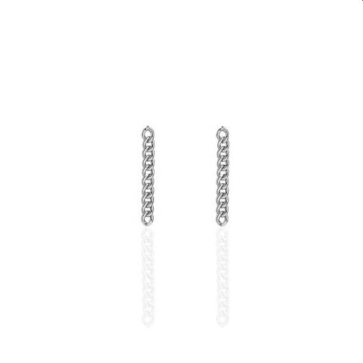 Aran Eslabon Silver Earrings