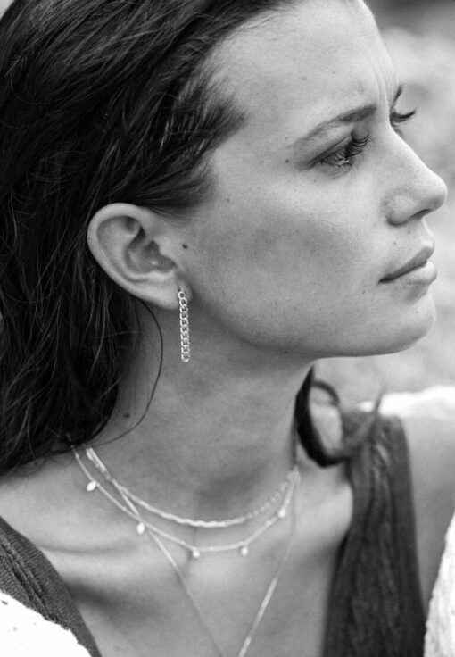 Aran Eslabon Silver Earrings - Image 4