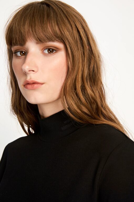 Won Hundred Roxy Turtleneck Top Black - Image 4
