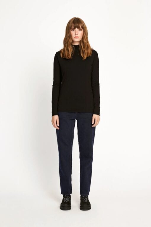 Won Hundred Roxy Turtleneck Top Black - Image 2