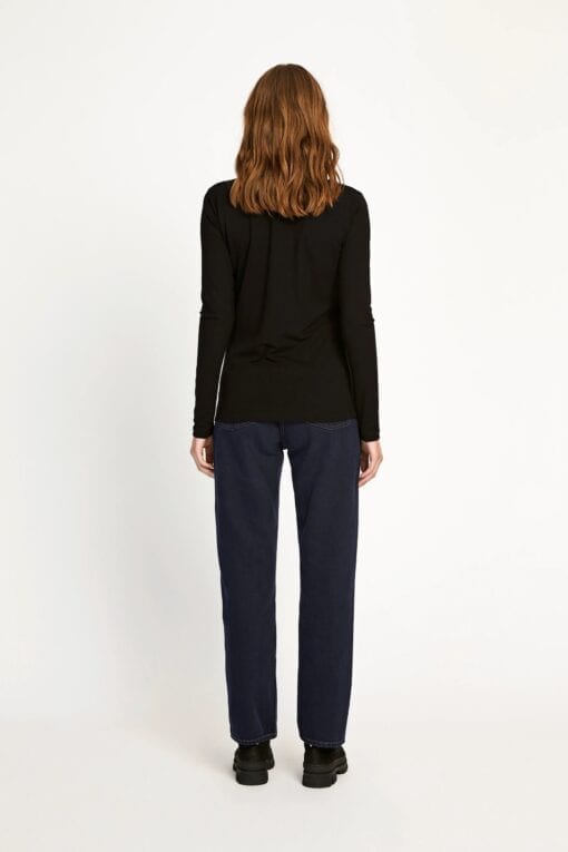 Won Hundred Roxy Turtleneck Top Black - Image 3