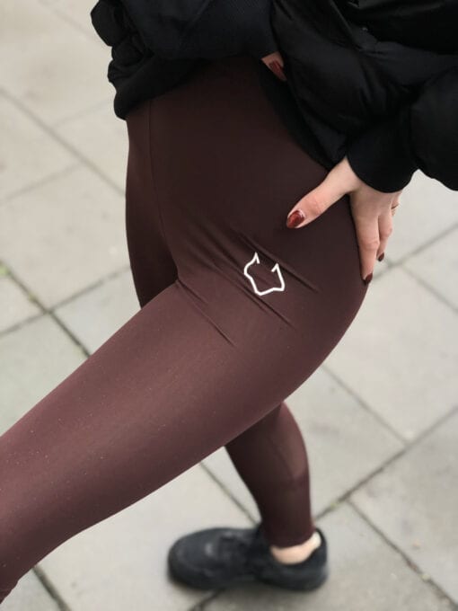 Kirju "Wolf" Leggings Burgundy Brown - Image 3