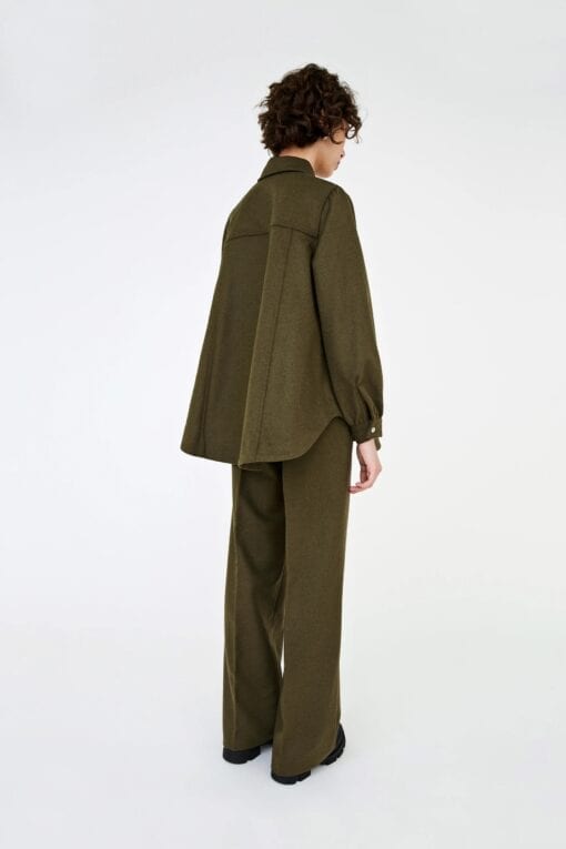 Won Hundred Odette Overshirt Teak Melange - Image 5