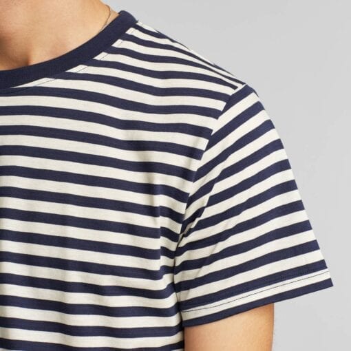 Dedicated T-shirt Stockholm Stripes Navy - Image 2