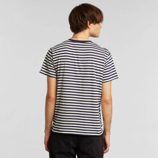 Dedicated T-shirt Stockholm Stripes Navy - Image 5