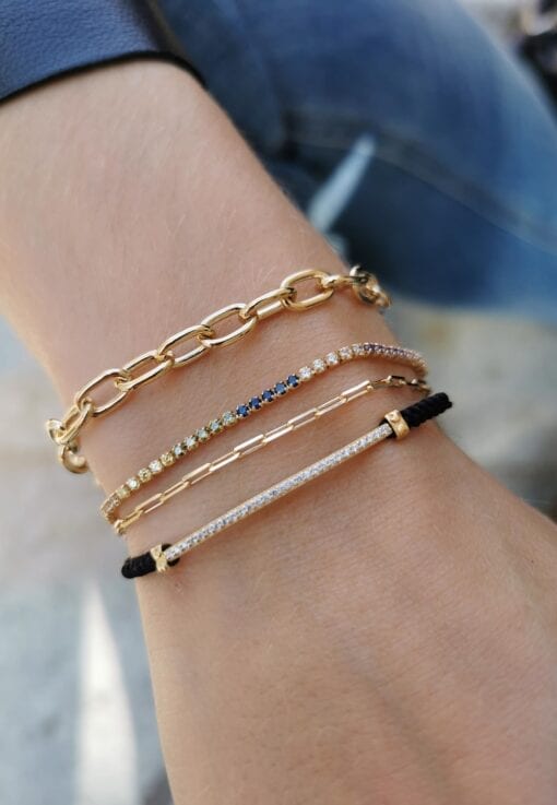 Aran Thin Gold Bracelet - Image 3