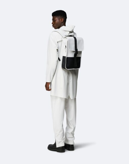 Rains Buckle Backpack Mini Off White - Image 2