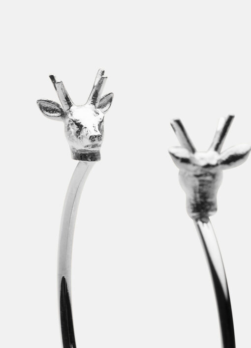Skultuna Deer Cuff Thin Polished Steel - Image 2