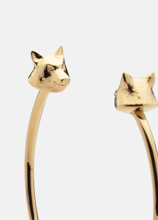 Skultuna Wolf Cuff Thin Gold Plated - Image 2