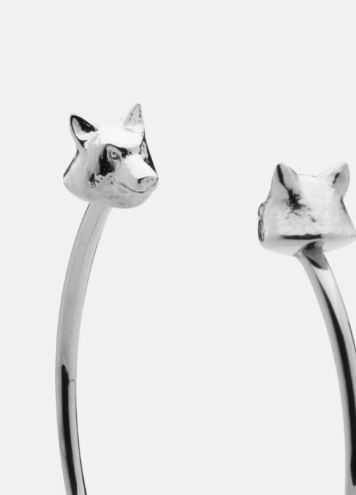 Skultuna Wolf Cuff Thin Polished Steel - Image 2