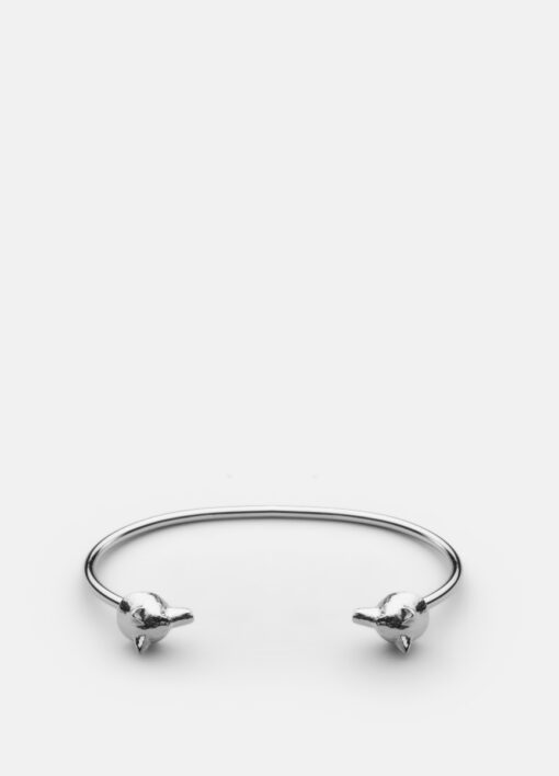 Skultuna Wolf Cuff Thin Polished Steel - Image 3