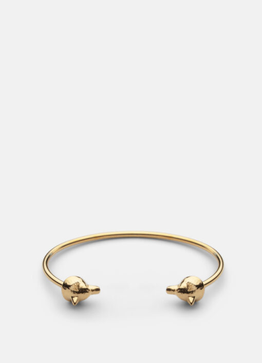 Skultuna Wolf Cuff Thin Gold Plated - Image 3