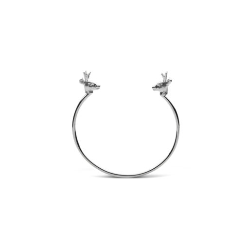 Skultuna Deer Cuff Thin Polished Steel