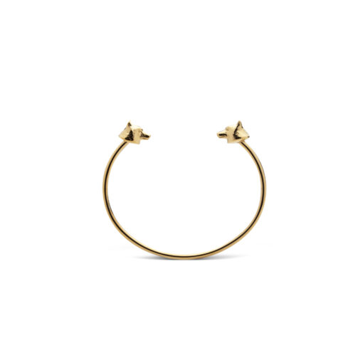 Skultuna Wolf Cuff Thin Gold Plated