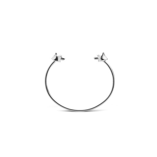 Skultuna Wolf Cuff Thin Polished Steel