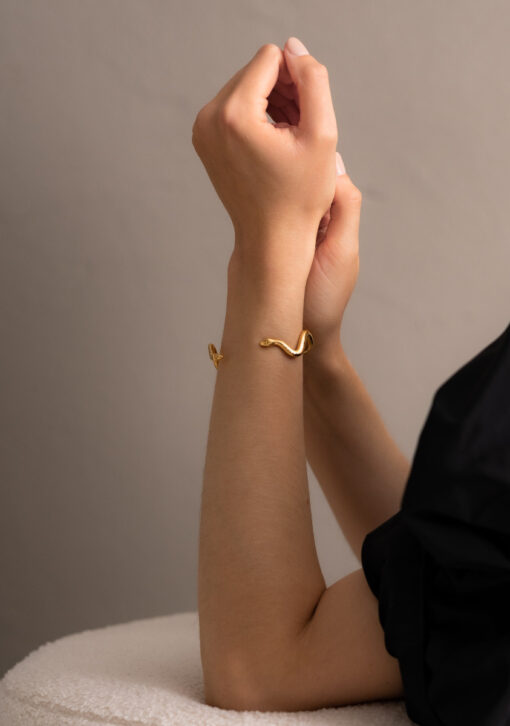 Skultuna Snake Cuff Gold Plated - Image 5