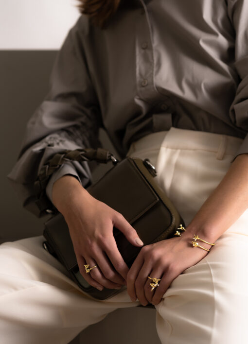Skultuna Bear Cuff Thin Gold plated - Image 4