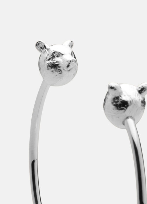 Skultuna Bear Cuff Thin Polished Steel - Image 2