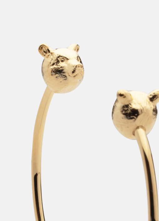 Skultuna Bear Cuff Thin Gold plated - Image 2