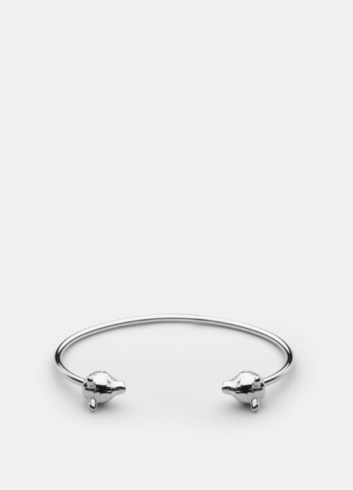 Skultuna Bear Cuff Thin Polished Steel - Image 3