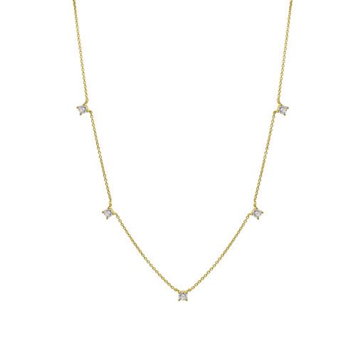 Kirju North Star kaelakee 925, kullatud 14K