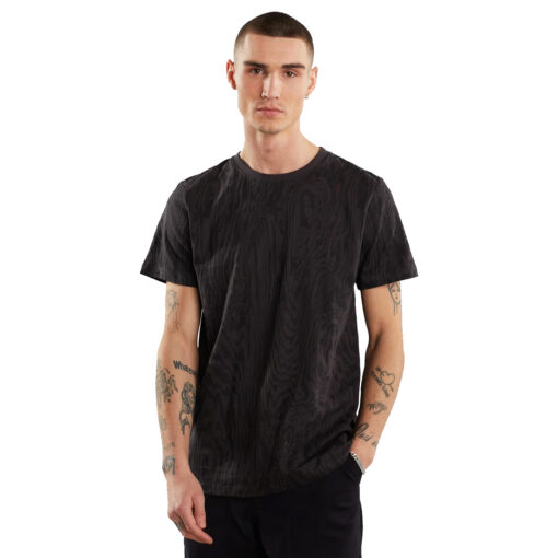Dedicated Stockholm Wood Cut T-särk Charcoal