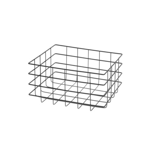 Storage Basket Metal Black 19x14x9cm