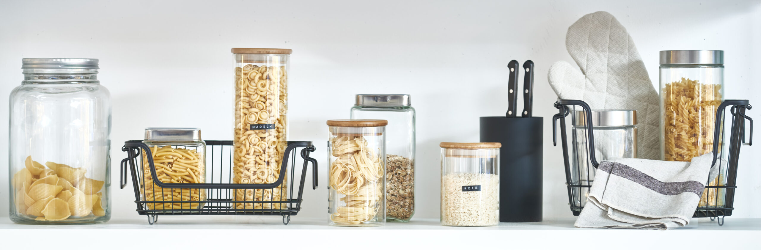 Storage Basket Stackable Metal Black Small - Image 5