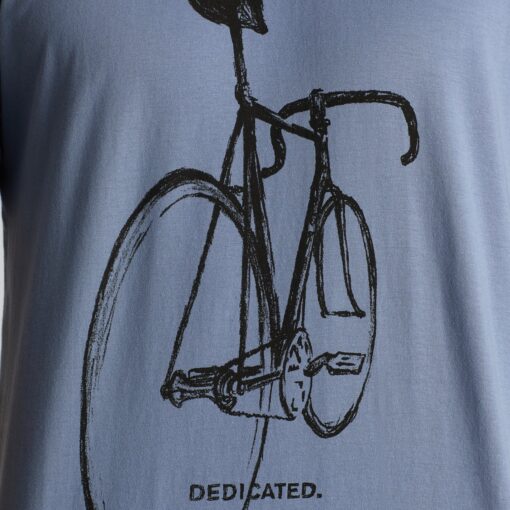 Dedicated T-särk Stockholm Pencil Bike Steel Blue