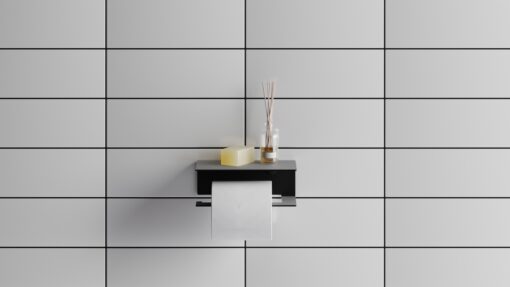 Fink Berno S Toilet Paper Holder Midnight Black 14cm - Image 2