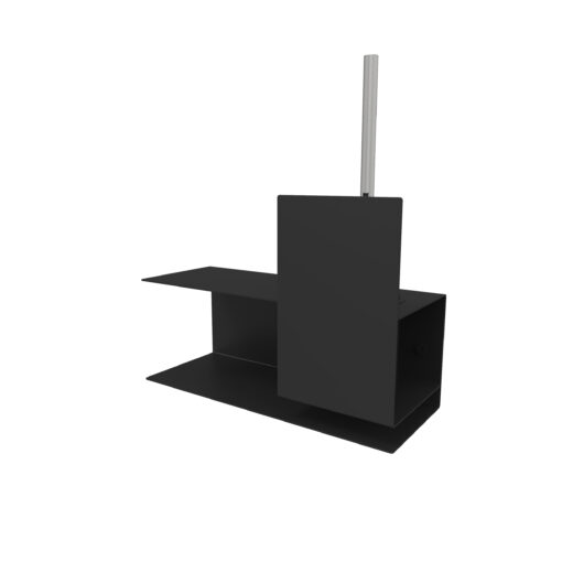 Fink Lugano L Toilet Brush Holder Midnight Black 37cm