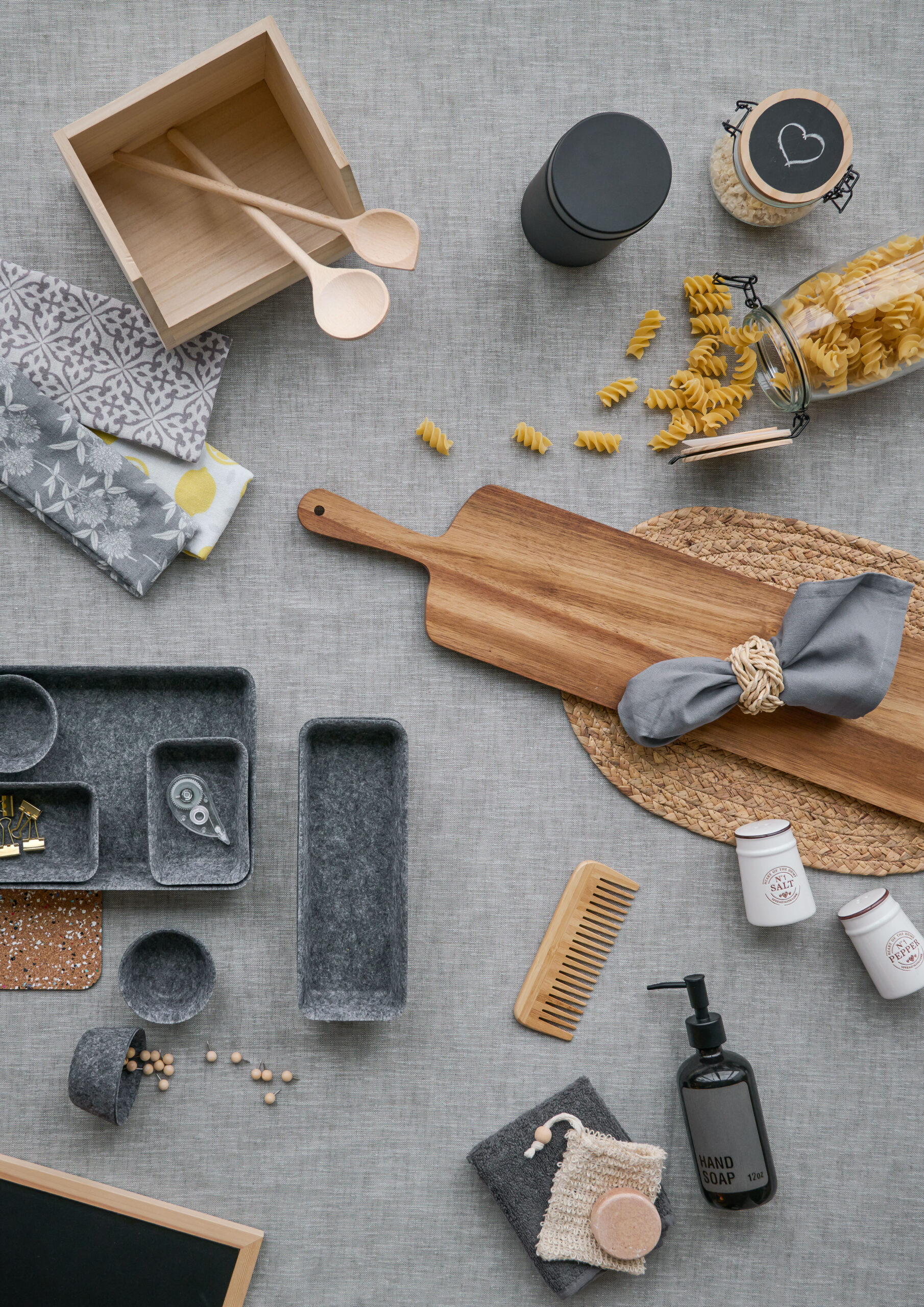 Organizer Set Felt Grey 8 pcs - Image 3