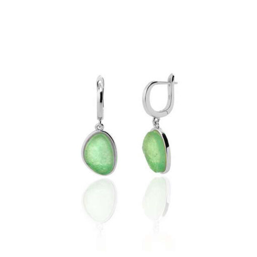 Aran Soleil Hoops Silver Earrings