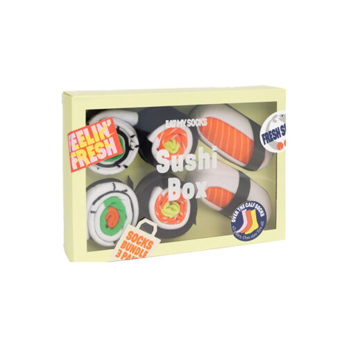 DOIY Sushi Box Socks, 3 pairs
