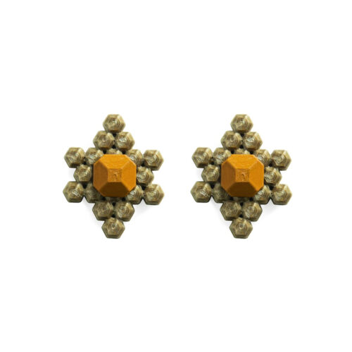 Maison 203 Stones Earrings S Gold / Cinnamon