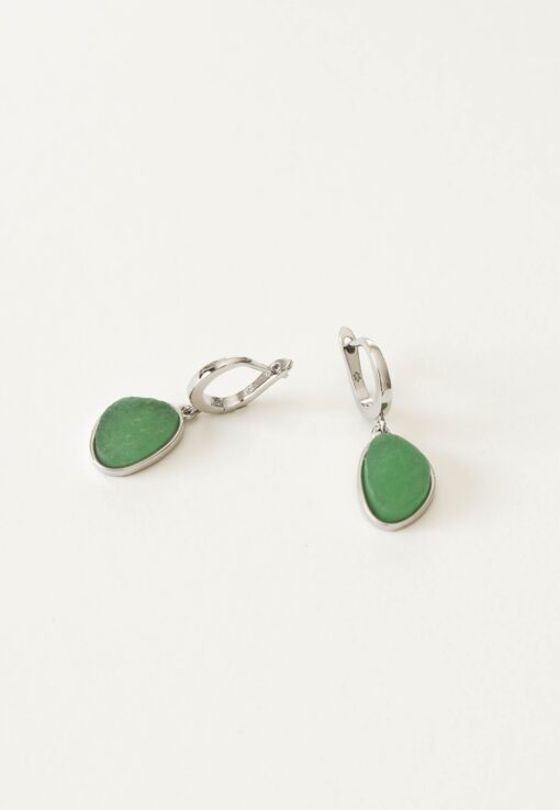 Aran Soleil Hoops Silver Earrings - Image 2