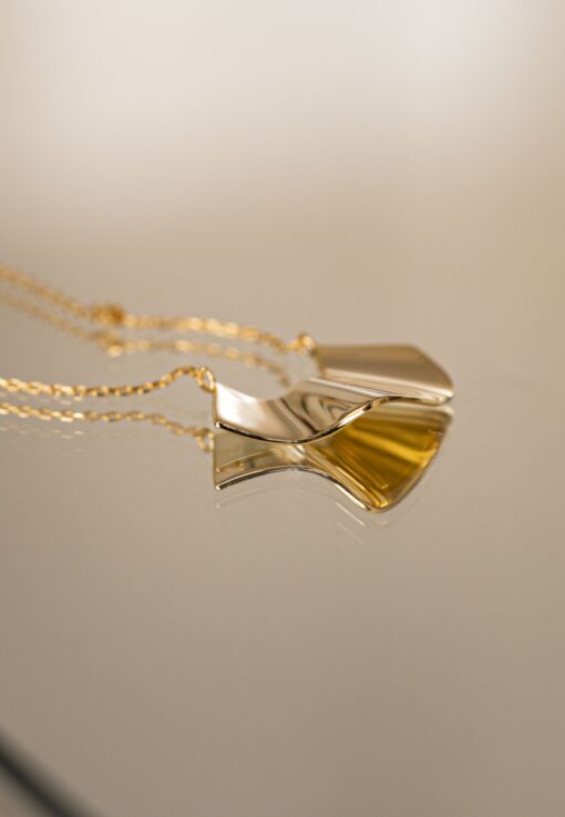 Aran Wave Gold Necklace - Image 6
