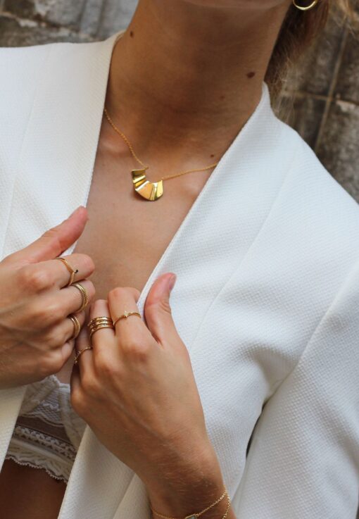 Aran Wave Gold Necklace - Image 4